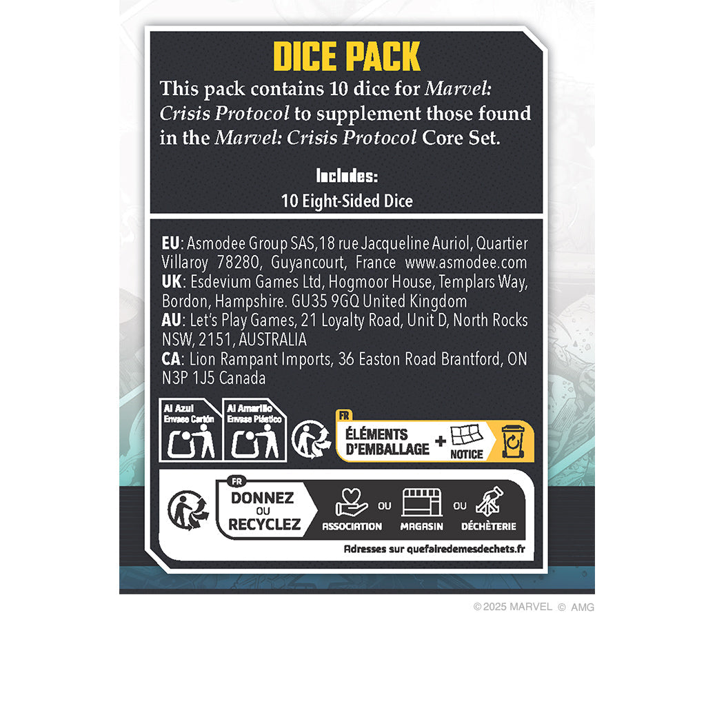 Marvel Crisis Protocol: Dice Pack (2025)