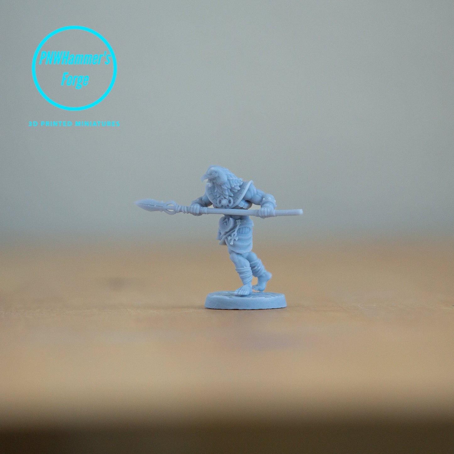Horathi Warriors - D&D - TTRPG - 32mm Miniature - Pathfinder - Unpainted - Birdfolk - Barbarian - Warrior