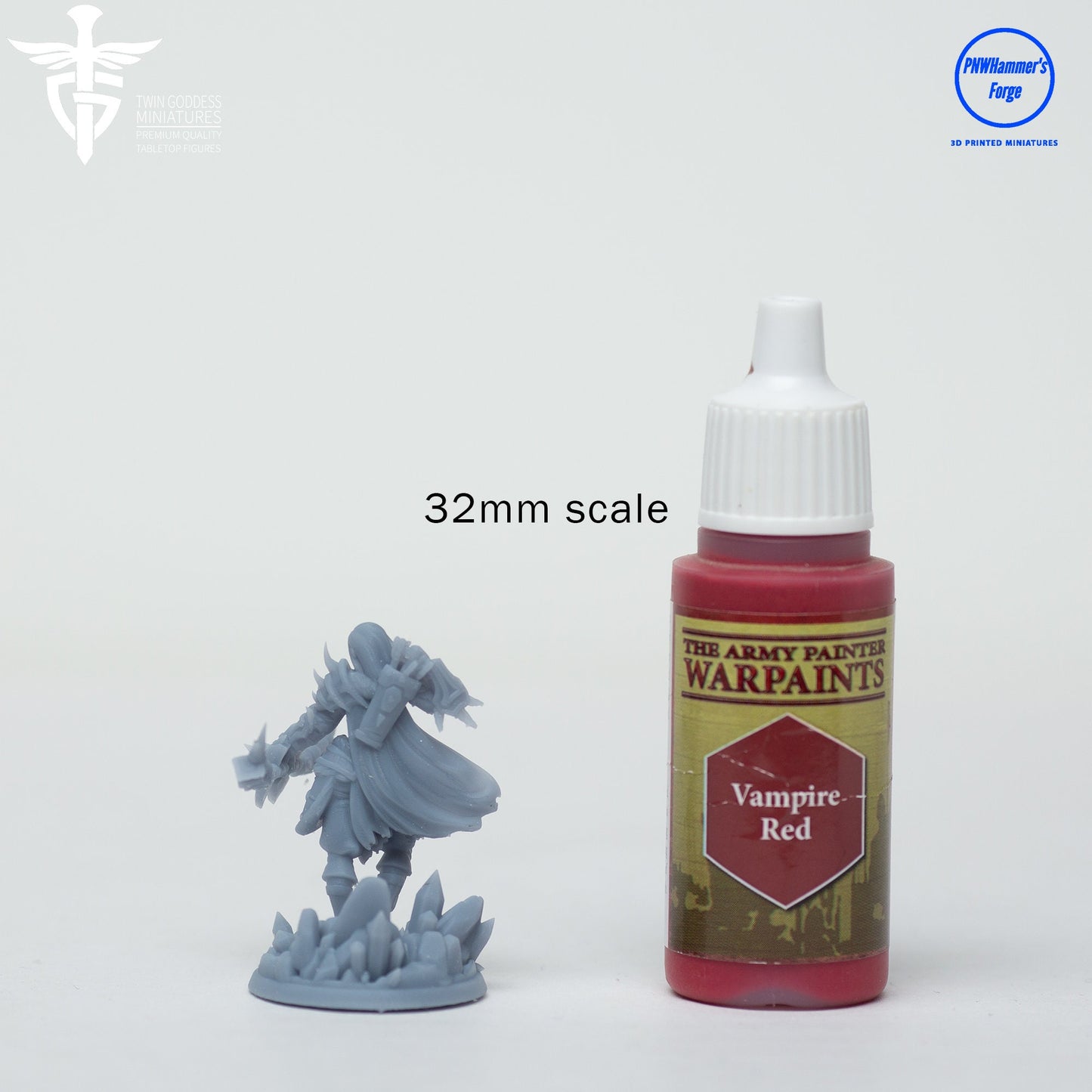 Koume the Human Female Ranger - Twin Goddess Miniatures - D&D - TTRPG - 32mm/75mm Miniature - Pathfinder - Unpainted - Bow