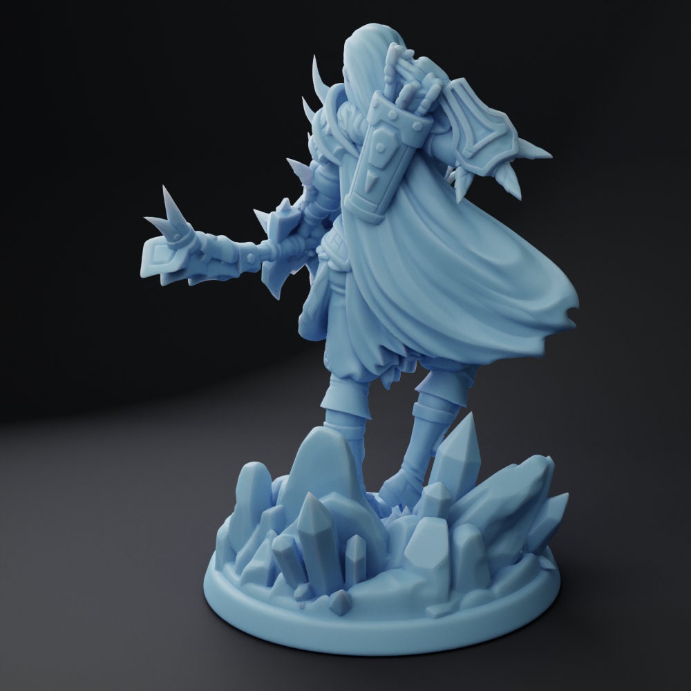 Koume the Human Female Ranger - Twin Goddess Miniatures - D&D - TTRPG - 32mm/75mm Miniature - Pathfinder - Unpainted - Bow
