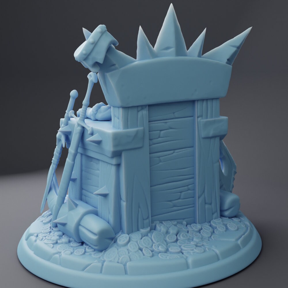 Orc Queen - Twin Goddess Miniatures - D&D - TTRPG - 32mm/75mm Miniature - Pathfinder - Unpainted