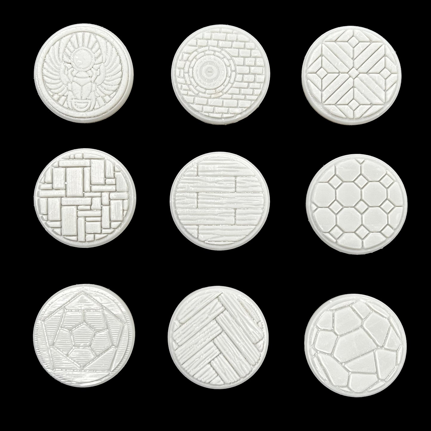 Decorative Miniature Bases for TTRPG Miniatures - 25mm diameter - 32mm Diameter