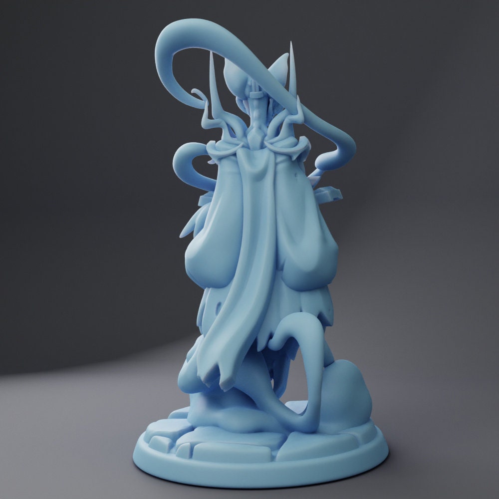 Sphynx Cat Lich Miniature - Twin Goddess Miniatures - D&D - TTRPG - 32mm/75mm Miniature - Pathfinder - Unpainted
