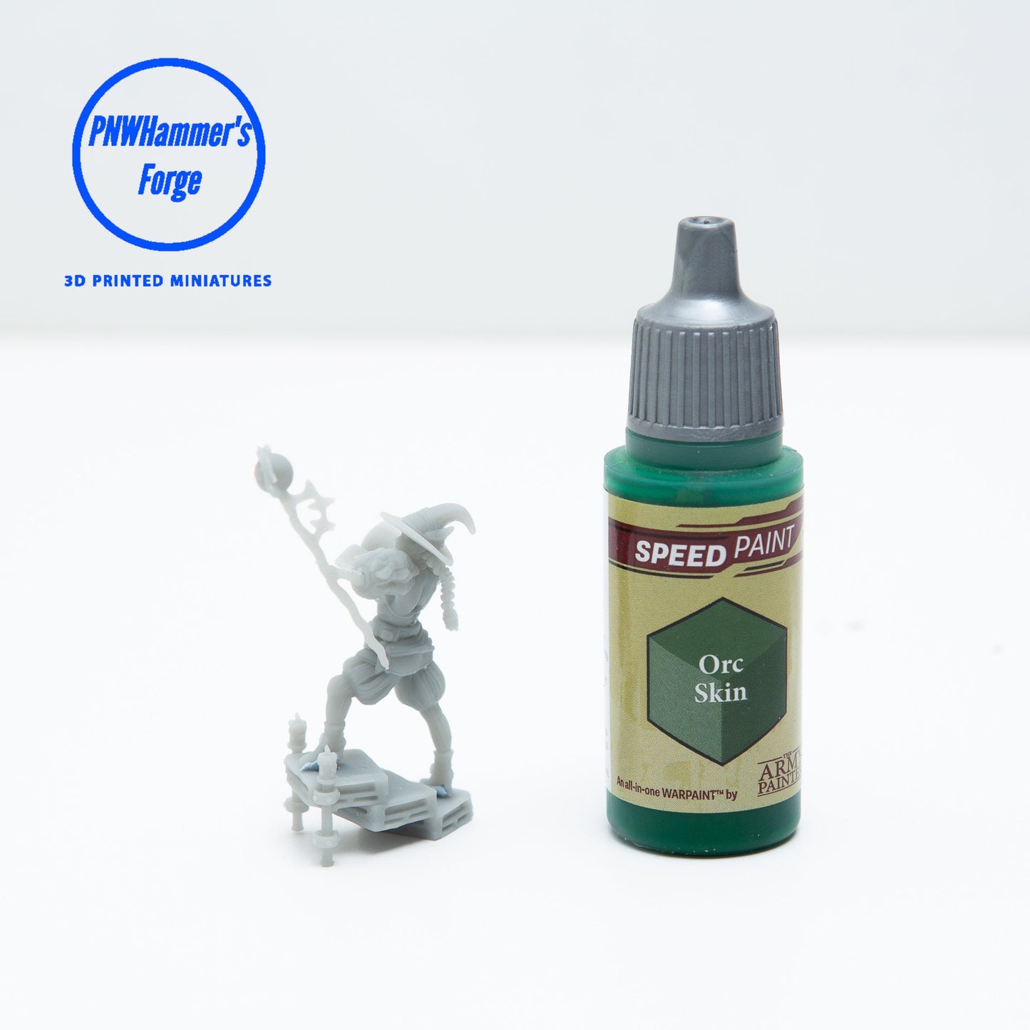 Human Female Wizard Miniature for D&D - TTRPG - 32mm Miniature Spellcaster - Pathfinder - Unpainted - Double Edge Miniatures