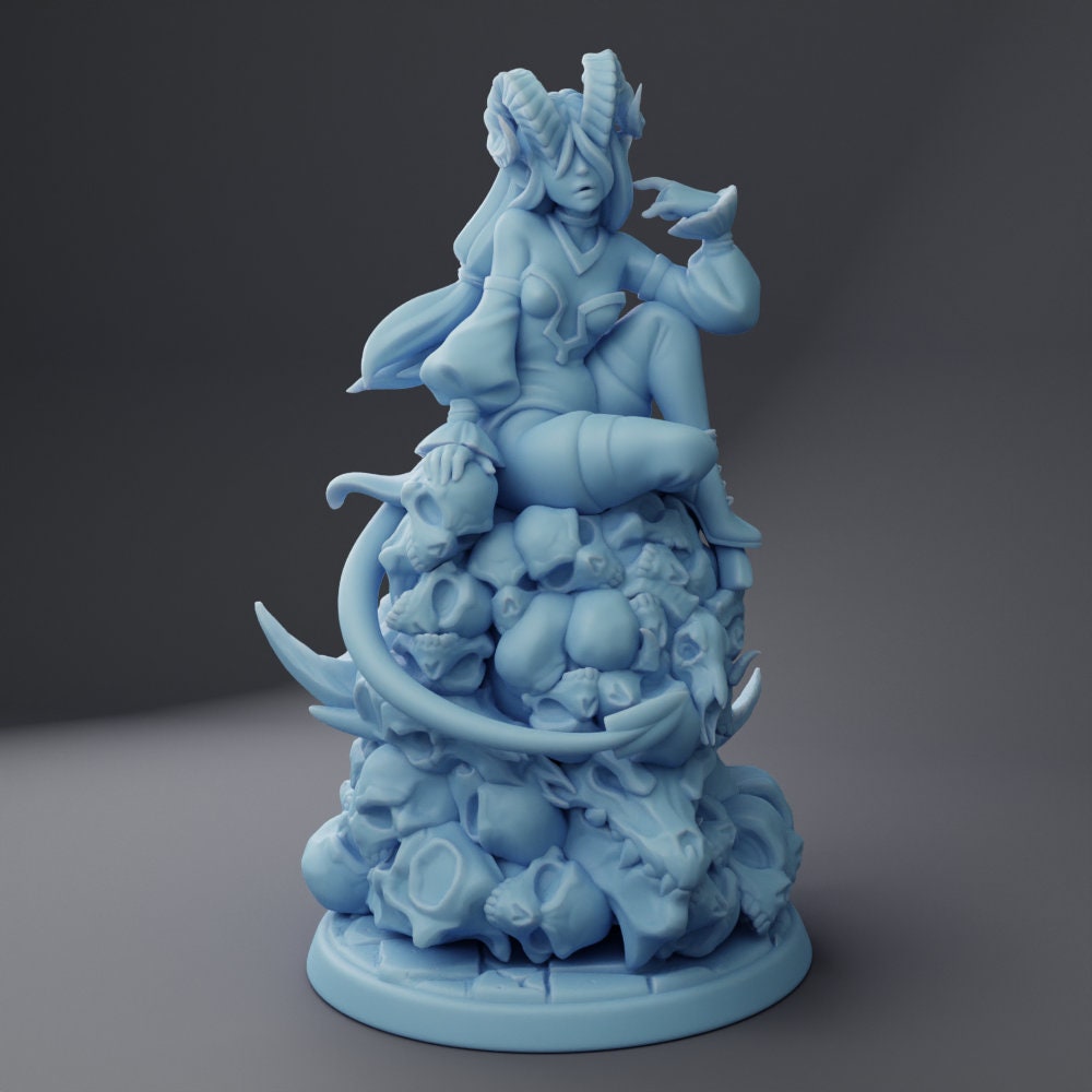 Female Bone Devil - Twin Goddess Miniatures - D&D - TTRPG - 32mm/75mm Miniature - Pathfinder - Unpainted -