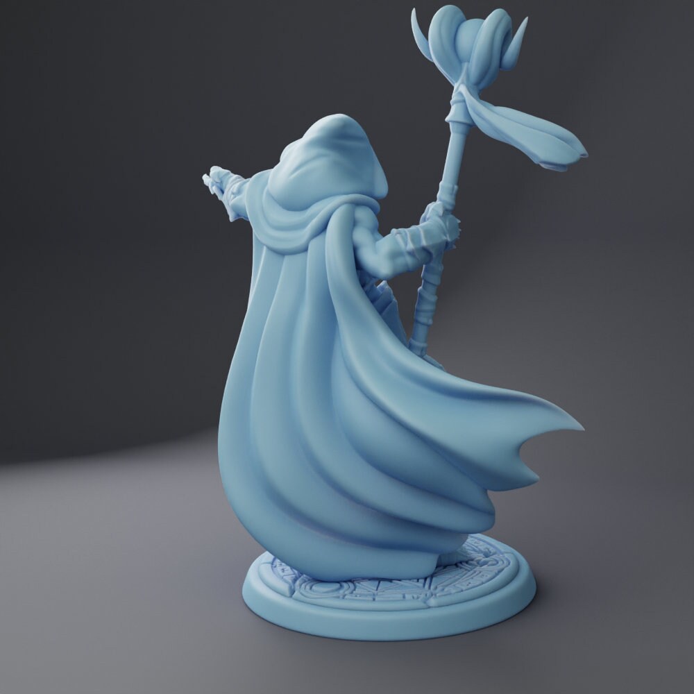 Undead Lich for TTRPG - Twin Goddess Miniatures - D&D - TTRPG - 32mm/75mm Miniature - Pathfinder - Unpainted -