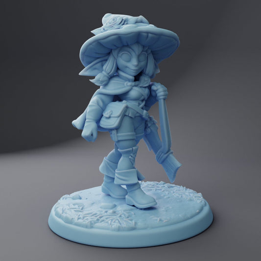 Female Mushroom Goblin Ranger - Twin Goddess Miniatures - D&D - TTRPG - 32mm/75mm Miniature - Pathfinder - Unpainted -