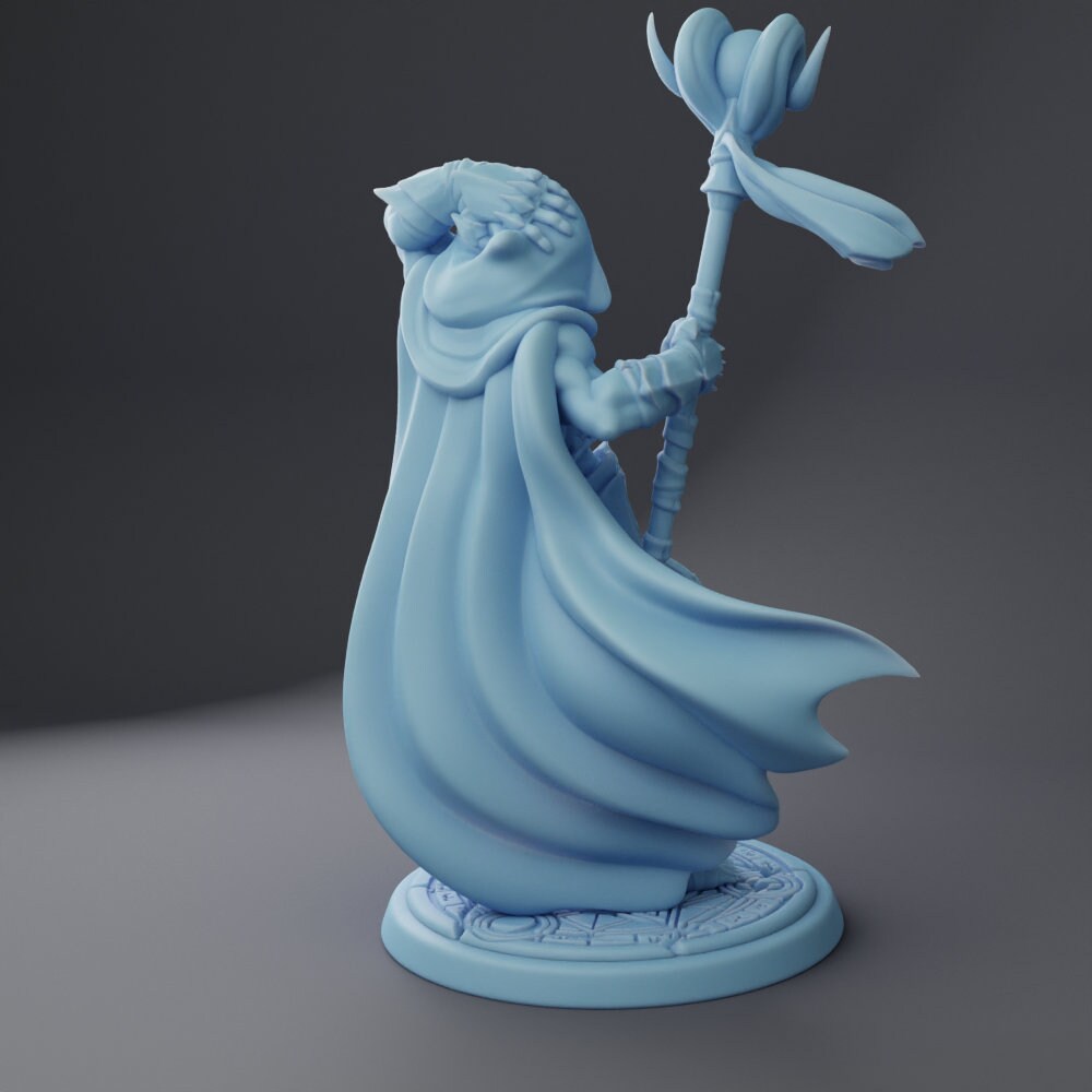 Sexy Undead Lich for TTRPG - Twin Goddess Miniatures - D&D - TTRPG - 32mm/75mm Miniature - Pathfinder - Unpainted -