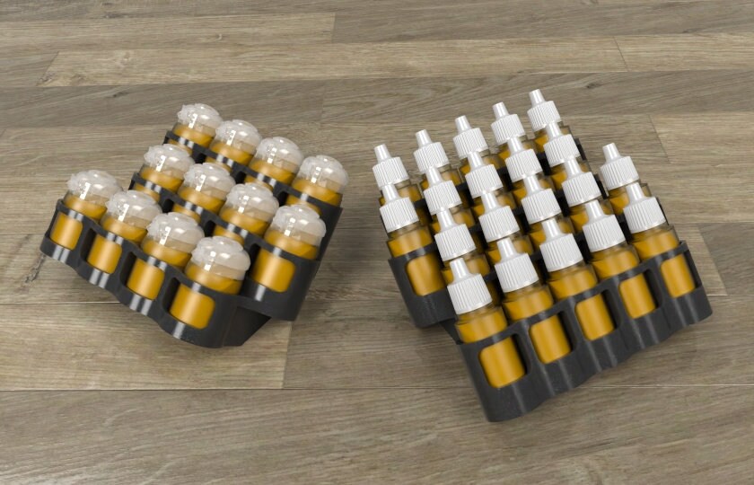 Storage Rack for Hobby Paints - 26mm Bottles - Army Painter - Reaper - Scale 75 - Vallejo