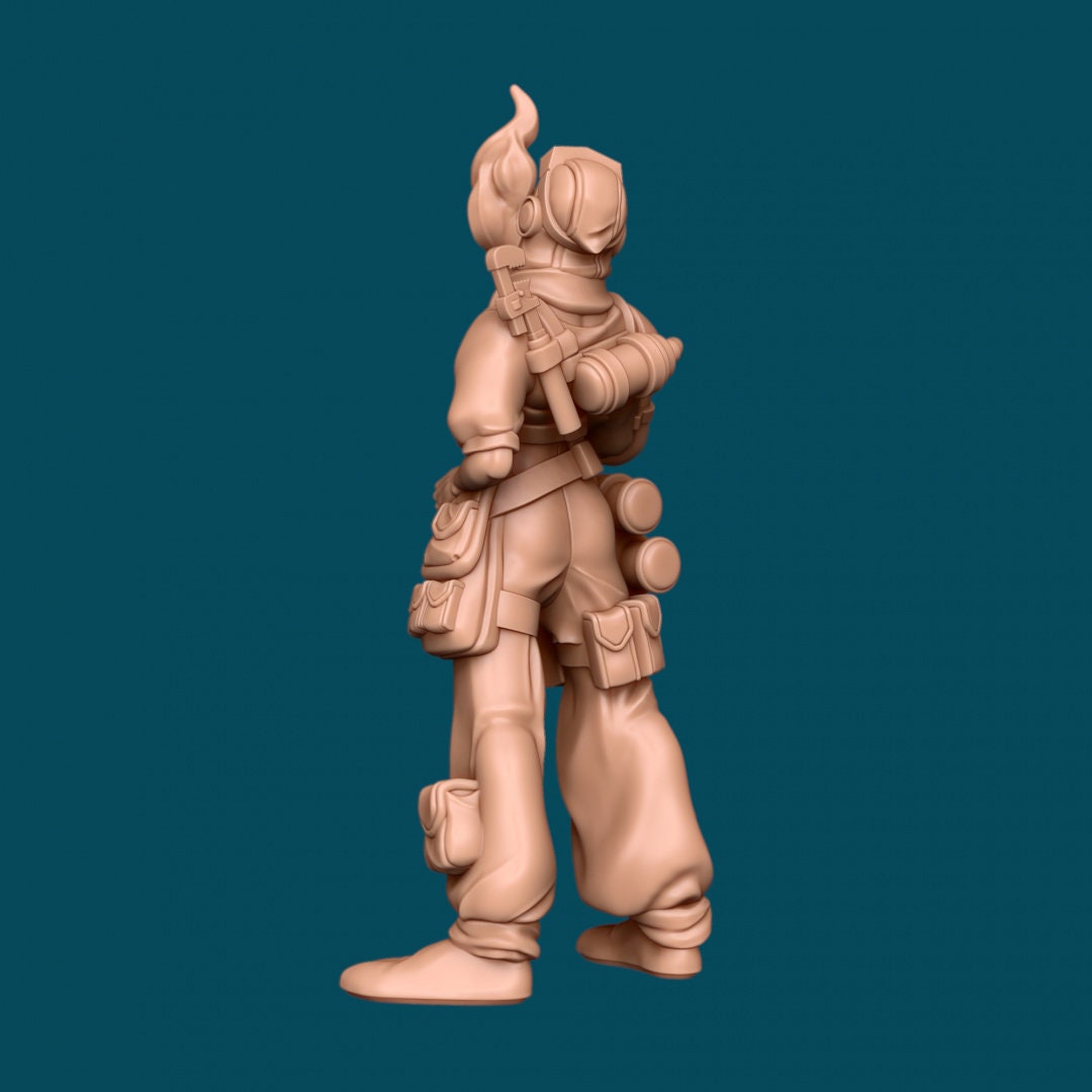 Human Female Artificer for TTRPG - Awkward Penguin Miniatures - D&D - TTRPG - 32mm Miniature - Pathfinder - Unpainted - 5E