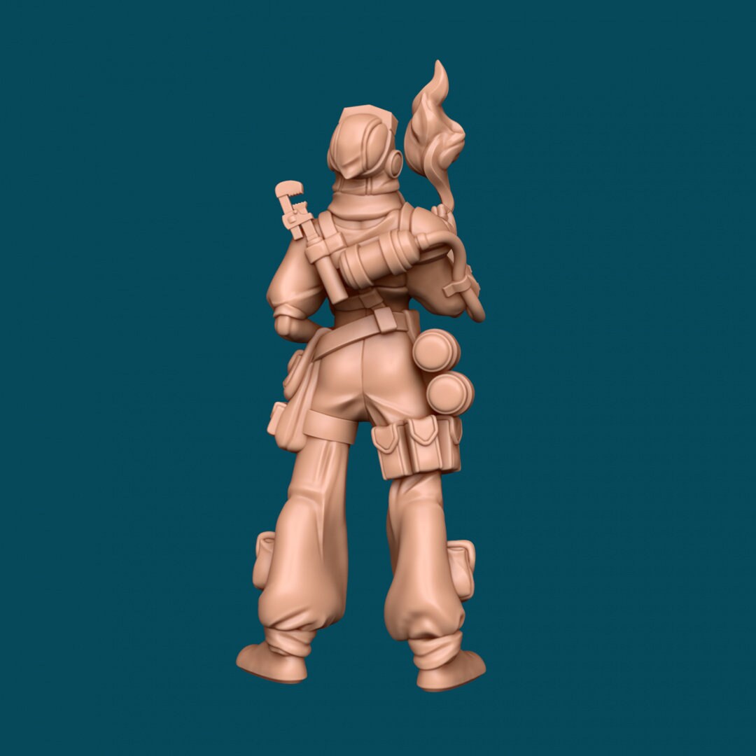 Human Female Artificer for TTRPG - Awkward Penguin Miniatures - D&D - TTRPG - 32mm Miniature - Pathfinder - Unpainted - 5E