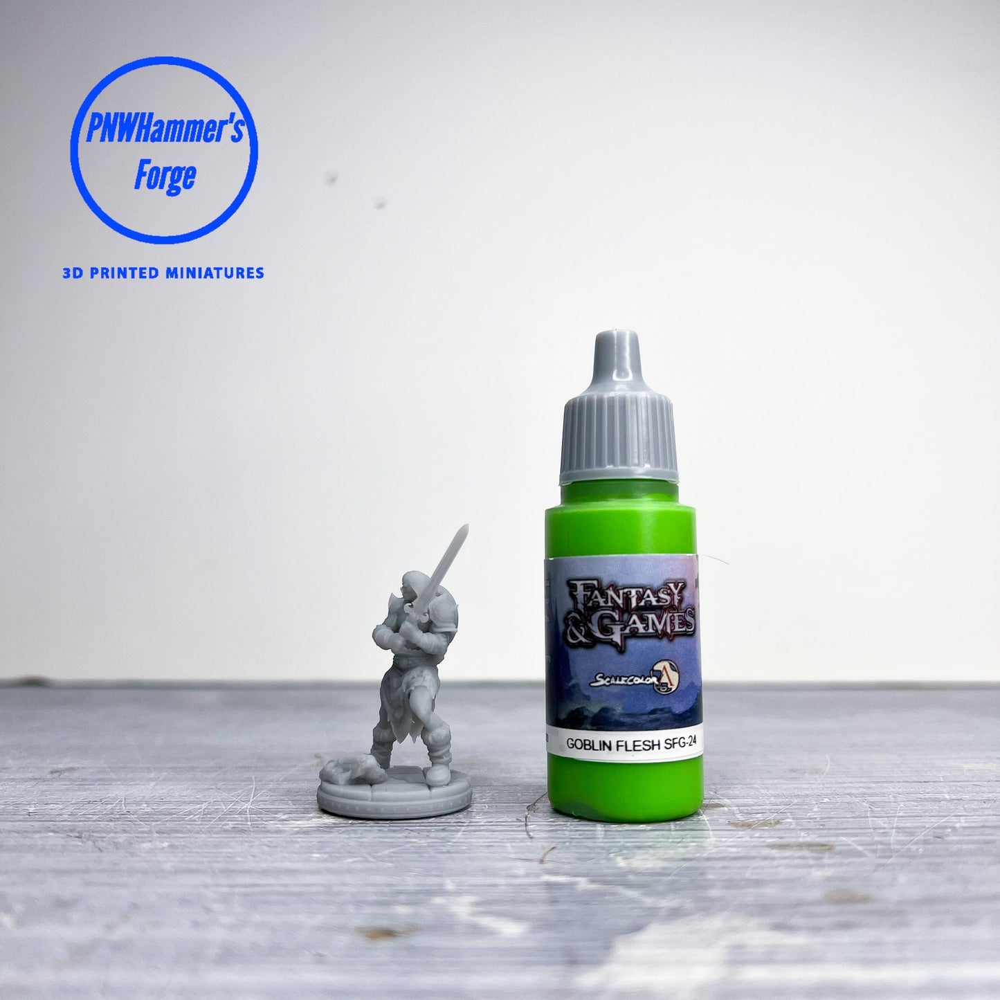 Human Male Barbarian Miniature for D&D - TTRPG - 32mm Miniature - Thurkal the Barbarian - Pathfinder - Unpainted - Primal Collectibles
