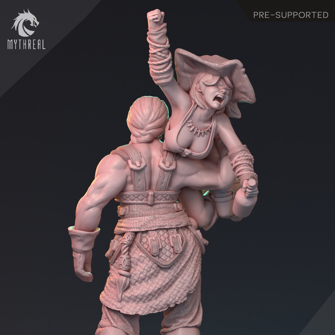 Human Female Barbarian for TTRPG by HardWitch Games - Bianka - Pathfinder - D&D - TTRPG - Gift for Gamers