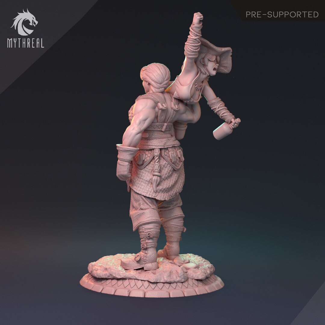 Human Female Barbarian for TTRPG by HardWitch Games - Bianka - Pathfinder - D&D - TTRPG - Gift for Gamers