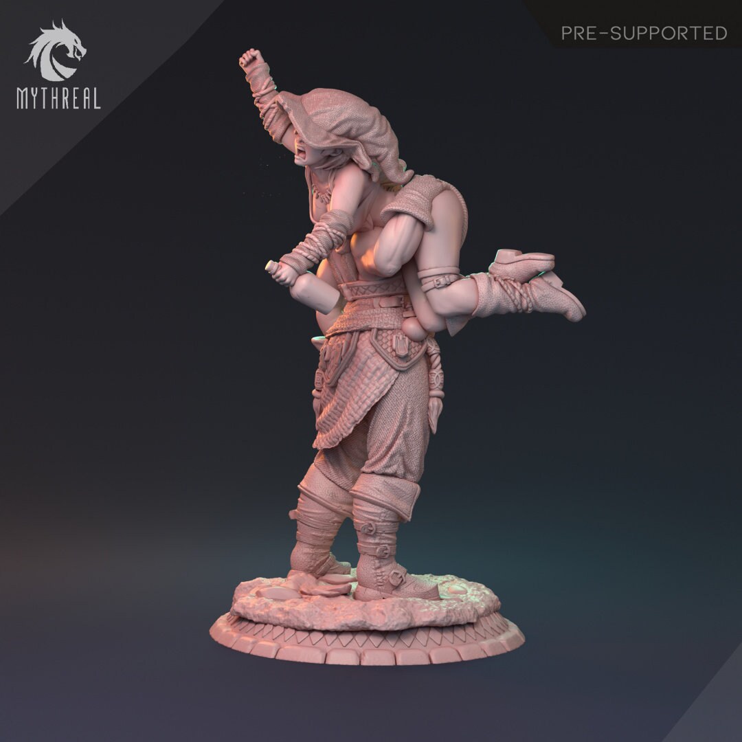 Human Female Barbarian for TTRPG by HardWitch Games - Bianka - Pathfinder - D&D - TTRPG - Gift for Gamers
