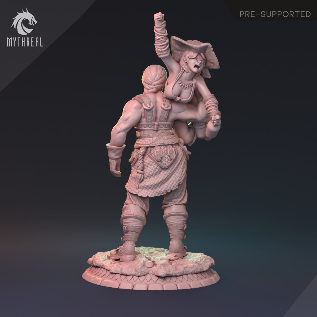 Human Female Barbarian for TTRPG by HardWitch Games - Bianka - Pathfinder - D&D - TTRPG - Gift for Gamers