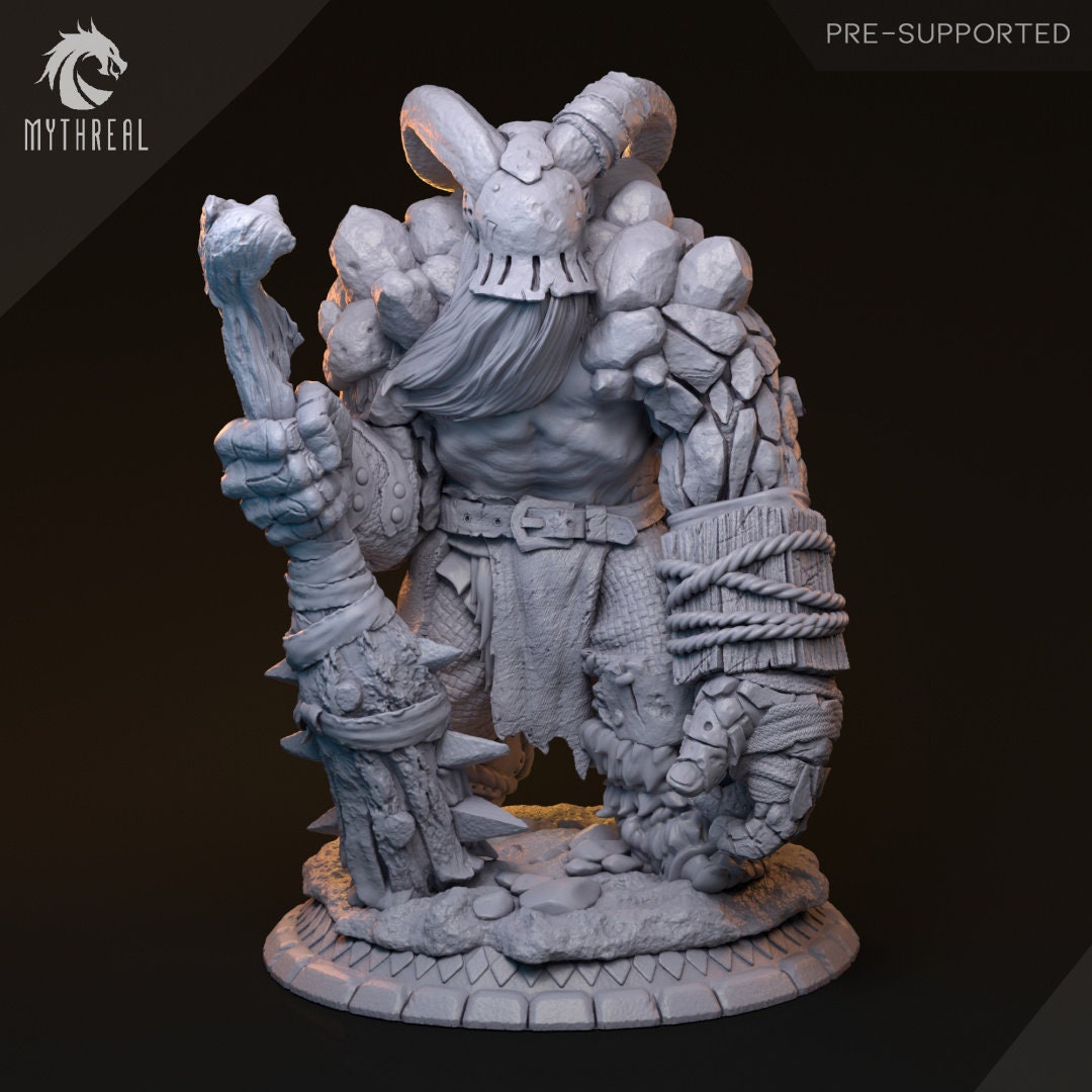 Stone Demon for TTRPG by HardWitch Games - Galad, Child of Izumas - Pathfinder - D&D - TTRPG - Gift for Gamers