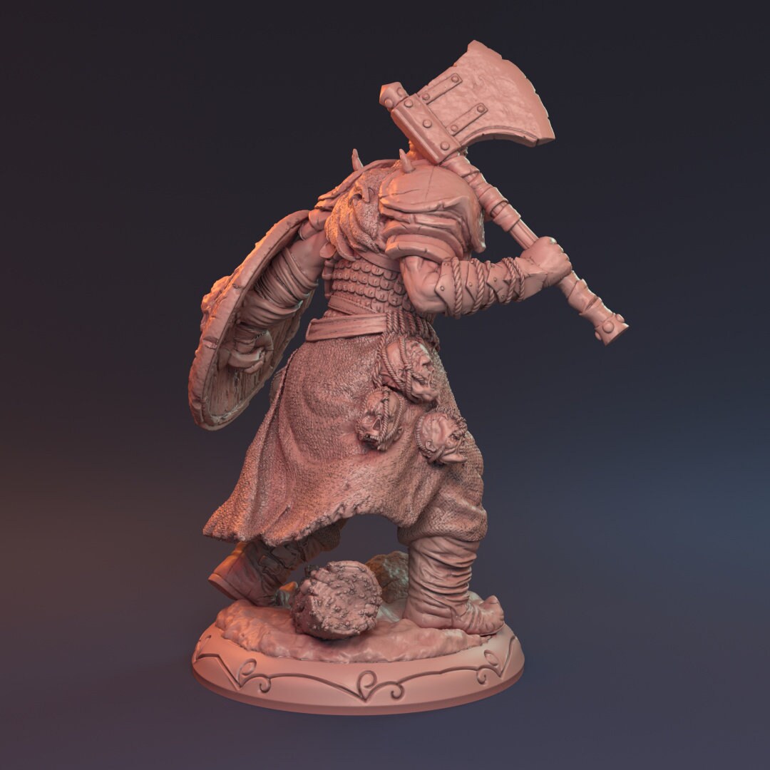 Human Male Fighter for TTRPG by HardWitch Games - Ingolve Seitras - Pathfinder - D&D - TTRPG - Gift for Gamers