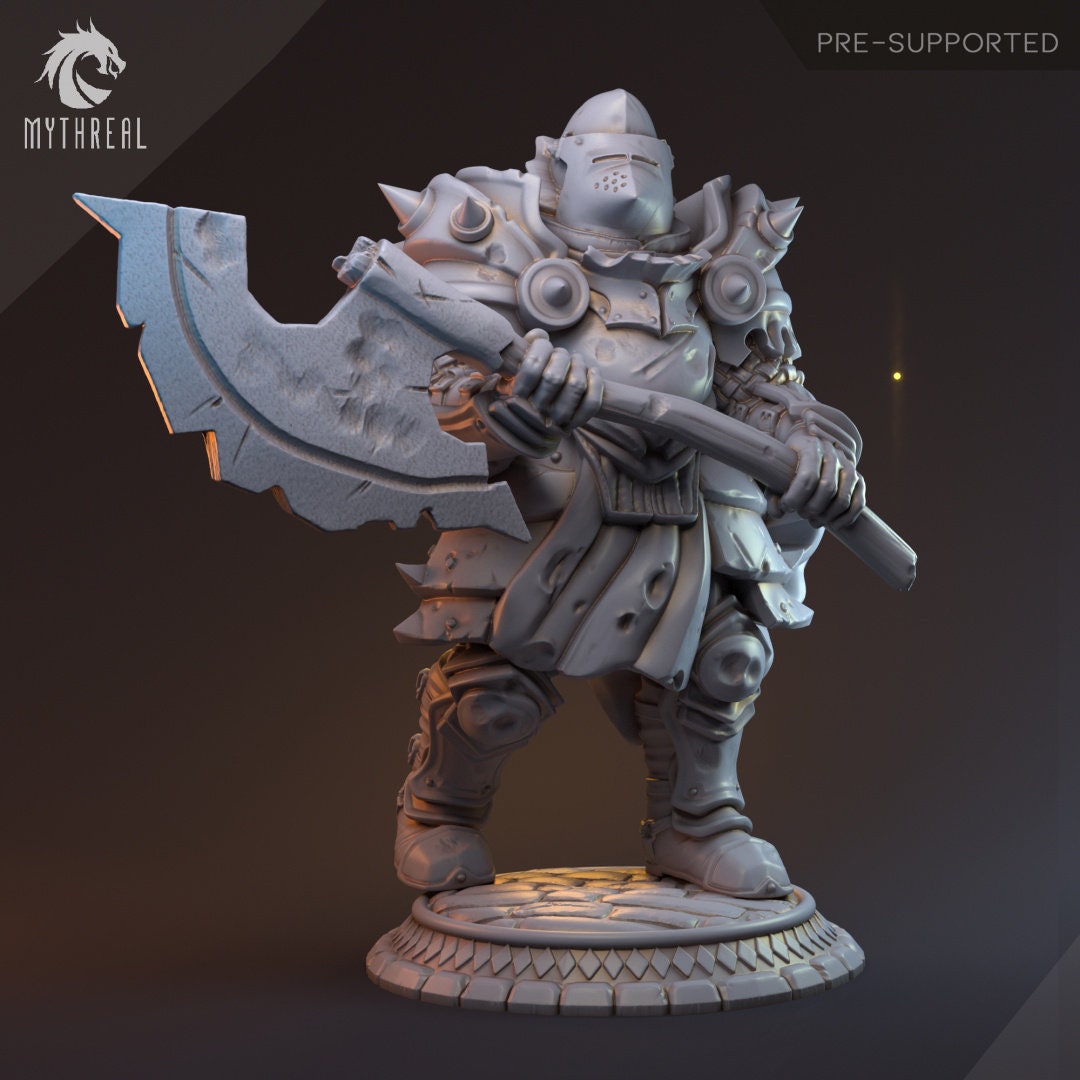 Human Male Fighter for TTRPG by HardWitch Games - Sir Radnor - Pathfinder - D&D - TTRPG - Gift for Gamers