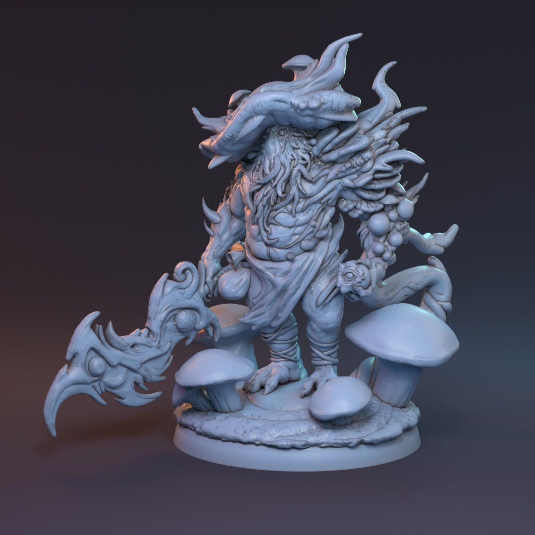 Fungus Demon/Elder God for TTRPG by HardWitch Games - Slarda - Pathfinder - D&D - TTRPG - Gift for Gamers - Mushroom Barbarian