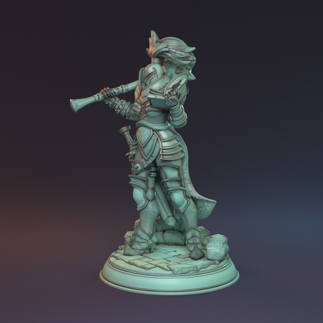 Human Female Fighter for TTRPG by HardWitch Games - Claudia - Pathfinder - D&D - TTRPG - Gift for Gamers