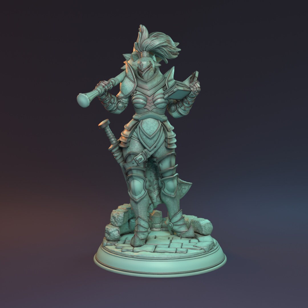 Human Female Fighter for TTRPG by HardWitch Games - Claudia - Pathfinder - D&D - TTRPG - Gift for Gamers