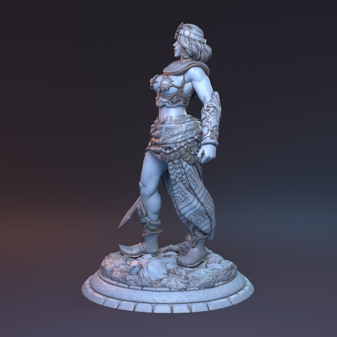 Human Female Fighter for TTRPG by HardWitch Games - Adamine - Pathfinder - D&D - TTRPG - Gift for Gamers