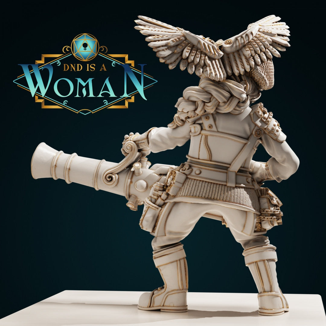 Female Dwarf Engineer for TTRPG - DND is a Woman - Hadelin Steamforge - Pathfinder - D&D - TTRPG