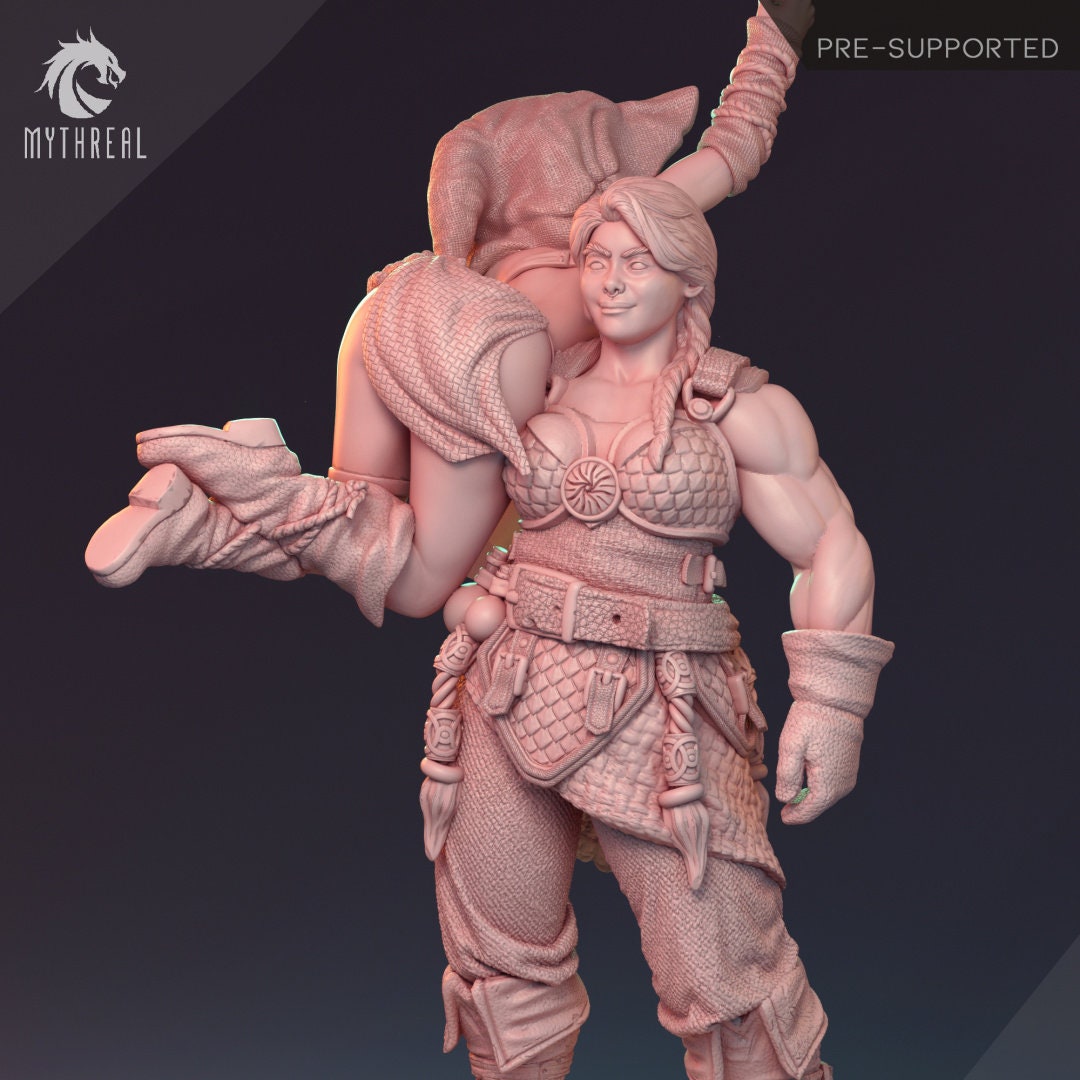 Human Female Barbarian for TTRPG by HardWitch Games - Bianka - Pathfinder - D&D - TTRPG - Gift for Gamers