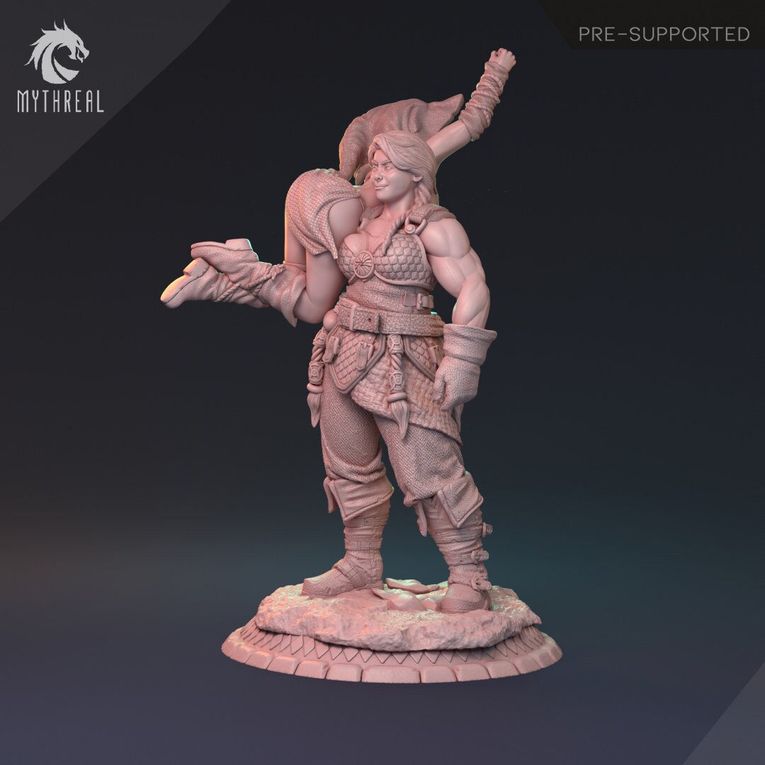 Human Female Barbarian for TTRPG by HardWitch Games - Bianka - Pathfinder - D&D - TTRPG - Gift for Gamers