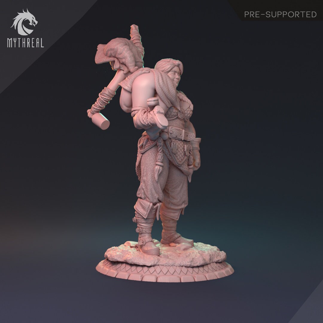 Human Female Barbarian for TTRPG by HardWitch Games - Bianka - Pathfinder - D&D - TTRPG - Gift for Gamers