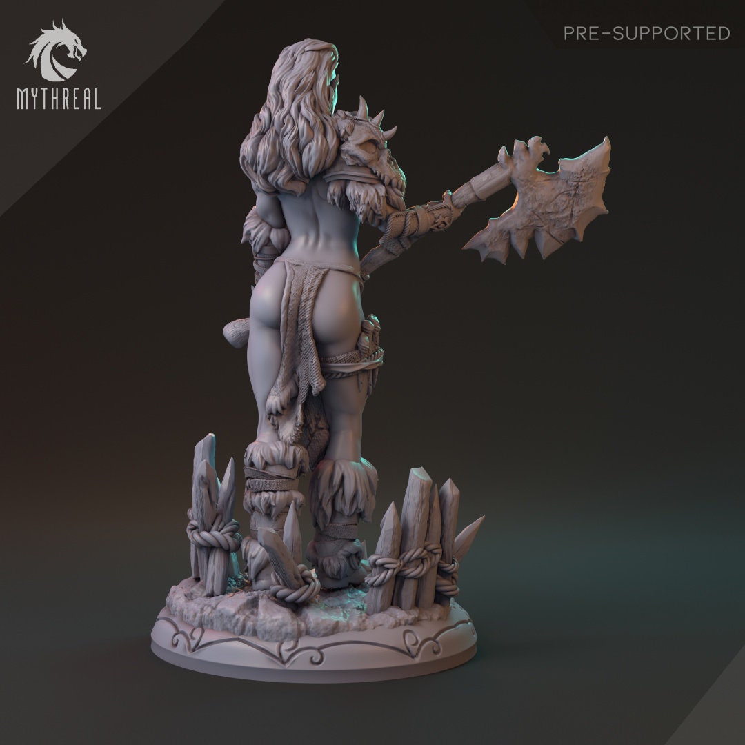 Half-Orc Female Fighter for TTRPG by HardWitch Games - Nerteh Mickhar - Pathfinder - D&D - TTRPG - Gift for Gamers