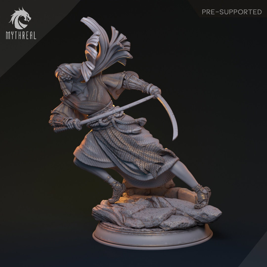 Japanese Inspired Female Samurai Fighter for TTRPG by HardWitch Games - Ayakashi - Pathfinder - D&D - TTRPG - Gift for Gamers