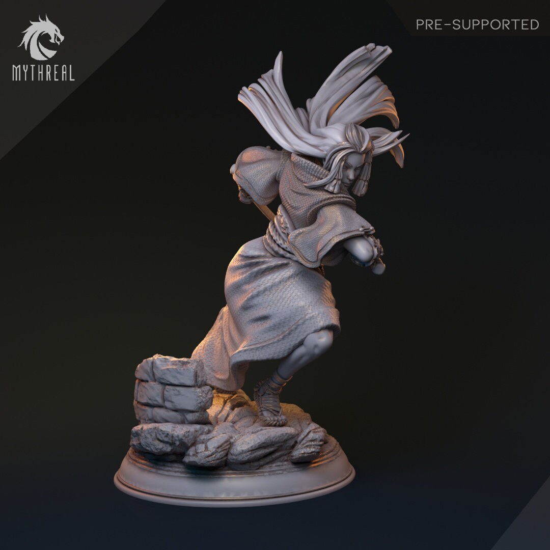 Japanese Inspired Female Samurai Fighter for TTRPG by HardWitch Games - Ayakashi - Pathfinder - D&D - TTRPG - Gift for Gamers