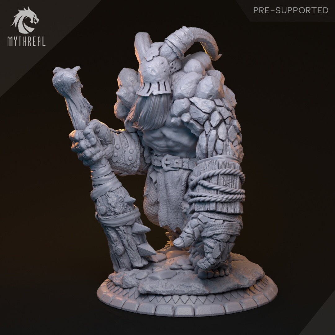 Stone Demon for TTRPG by HardWitch Games - Galad, Child of Izumas - Pathfinder - D&D - TTRPG - Gift for Gamers