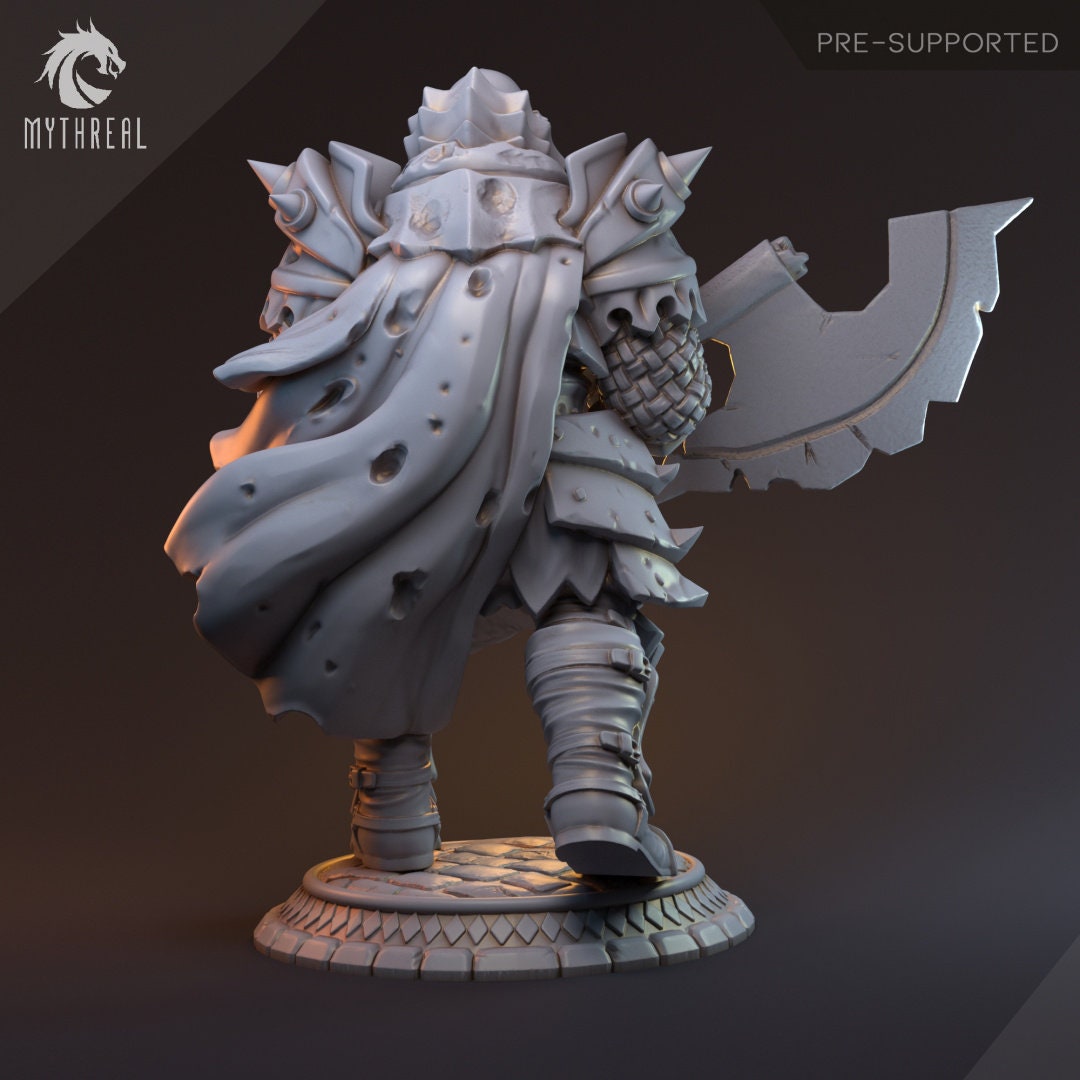 Human Male Fighter for TTRPG by HardWitch Games - Sir Radnor - Pathfinder - D&D - TTRPG - Gift for Gamers
