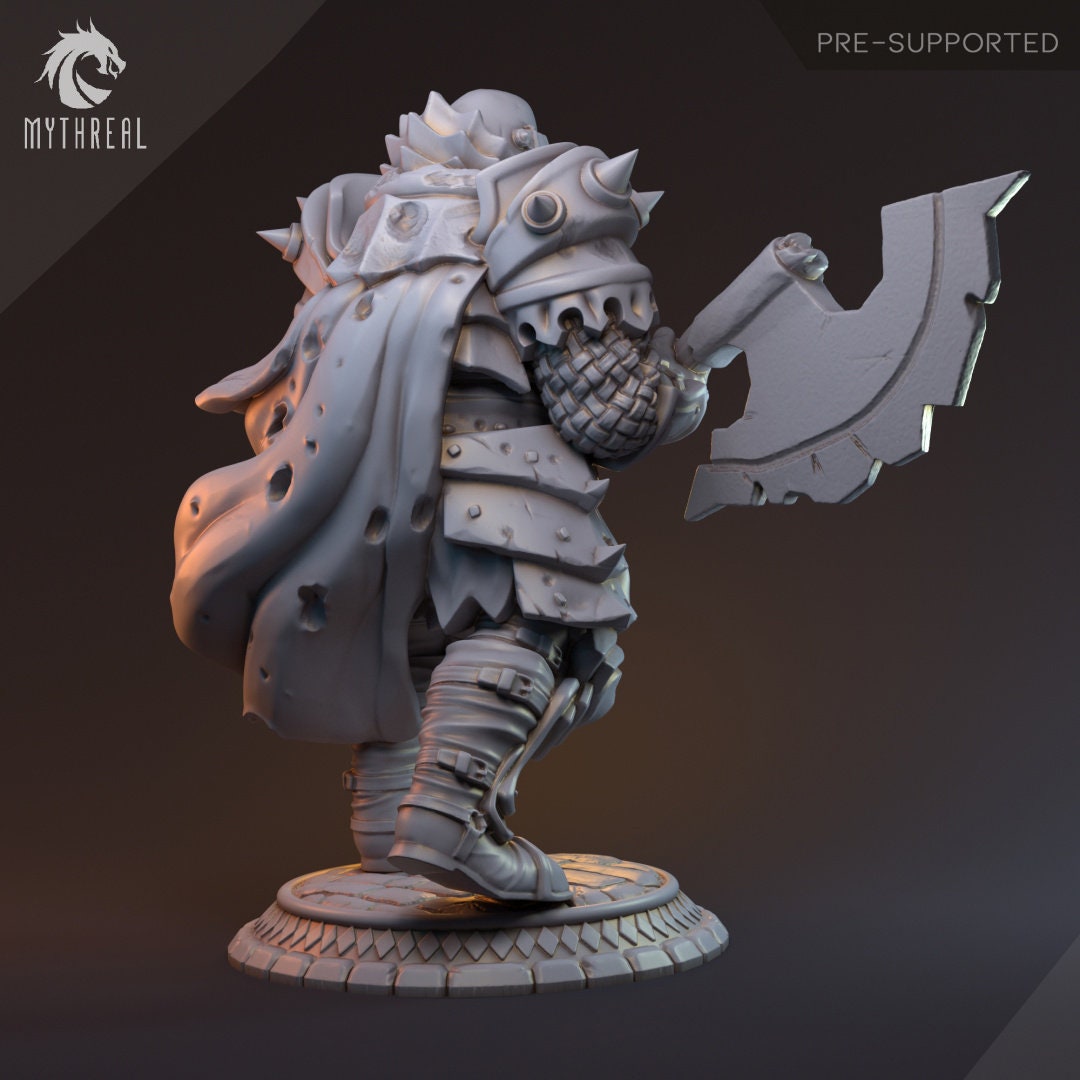 Human Male Fighter for TTRPG by HardWitch Games - Sir Radnor - Pathfinder - D&D - TTRPG - Gift for Gamers