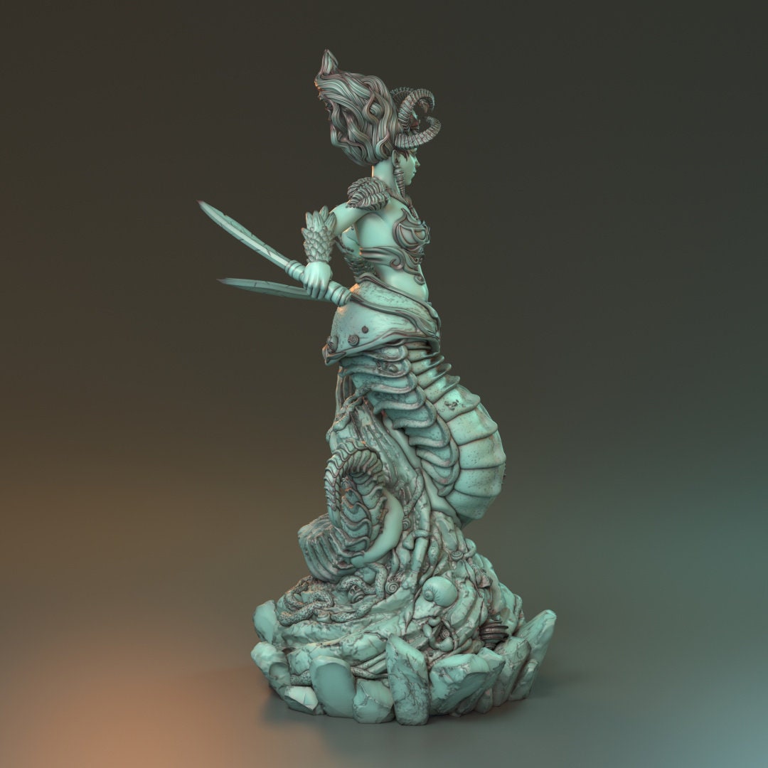 Female Naga Assassin for TTRPG by HardWitch Games - O'Shessa - Pathfinder - D&D - TTRPG - Gift for Gamers