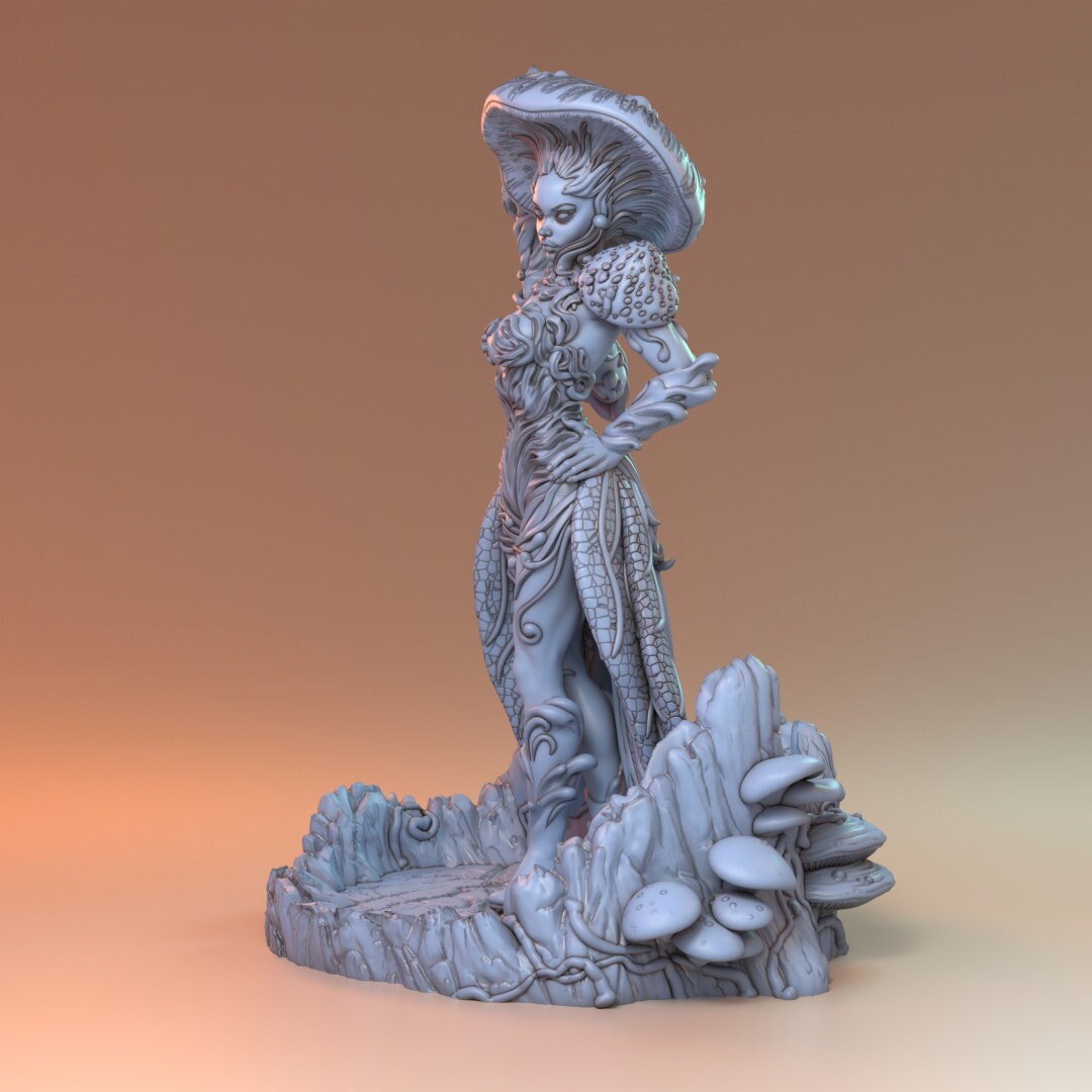Female Mushroom Wizard for TTRPG by HardWitch Games - Agness - Pathfinder - D&D - TTRPG - Gift for Gamers - Mushroom Sorcerer