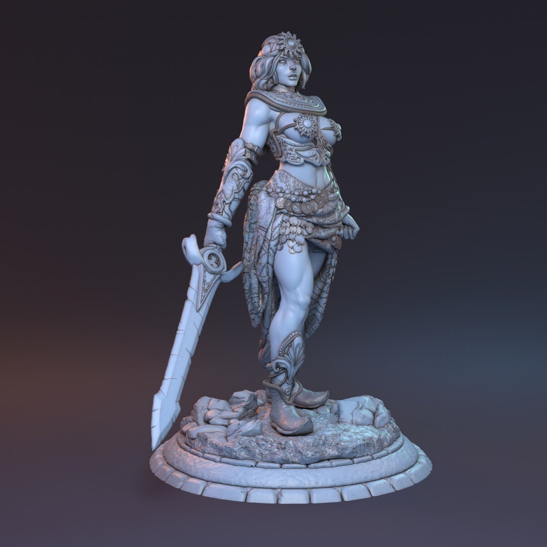 Human Female Fighter for TTRPG by HardWitch Games - Adamine - Pathfinder - D&D - TTRPG - Gift for Gamers