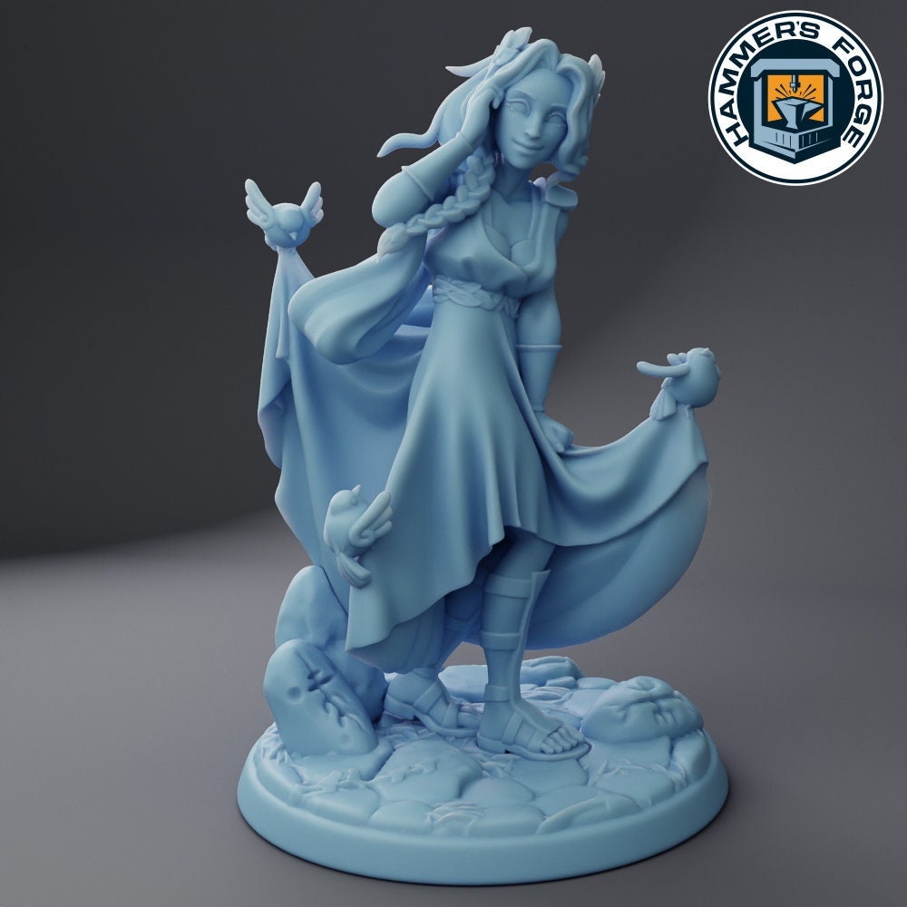 Atolie, Goddess of Infatuation - Twin Goddess Miniatures - D&D - Will - TTRPG - 32mm Miniature - Pathfinder - Unpainted