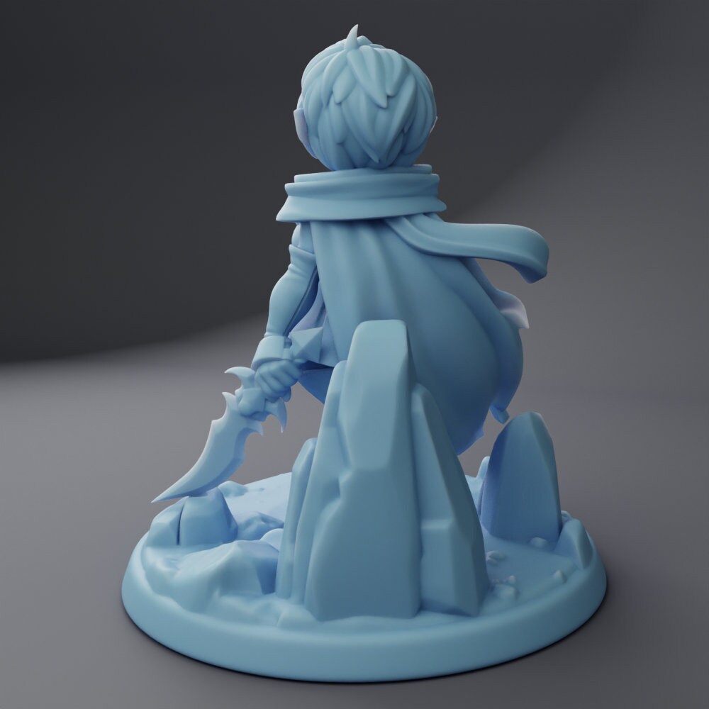 Female Halfling Rogue - Twin Goddess Miniatures - D&D - TTRPG - 32mm/75mm Miniature - Pathfinder - Unpainted -