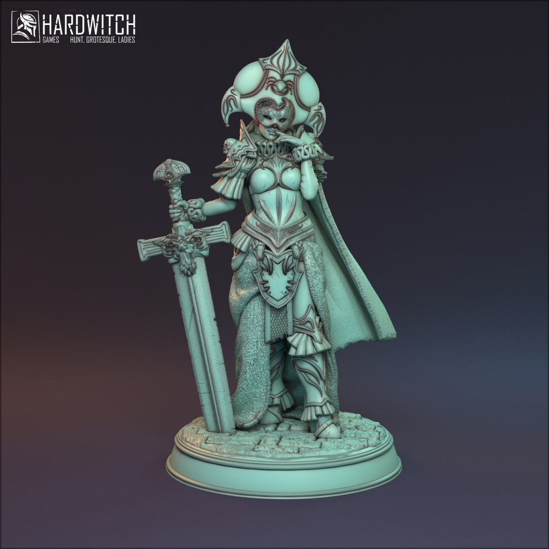 Human Female Fighter for TTRPG by HardWitch Games - Anarietta - Pathfinder - D&D - TTRPG - Gift for Gamers