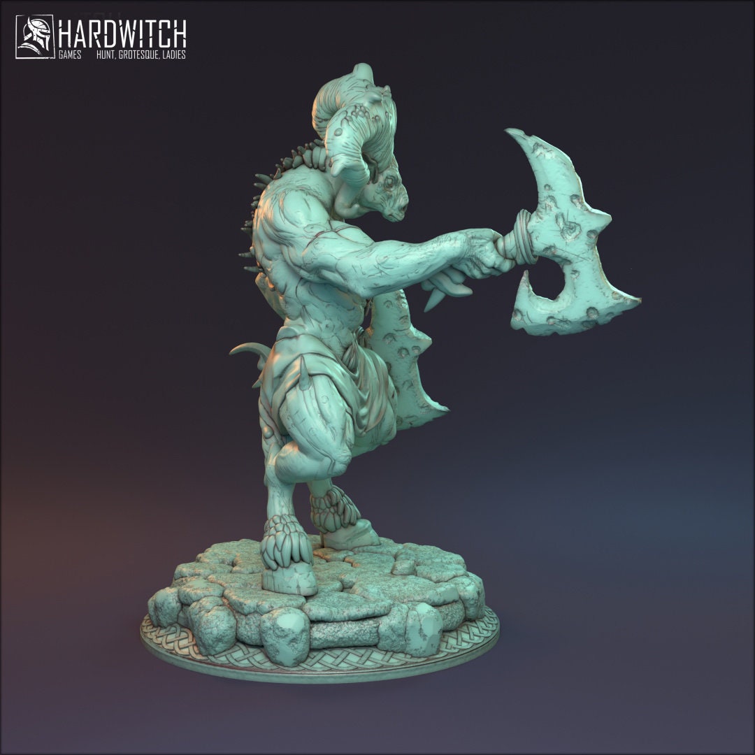 Male Demon Fighter for TTRPG by HardWitch Games - Izor - Pathfinder - D&D - TTRPG - Gift for Gamers