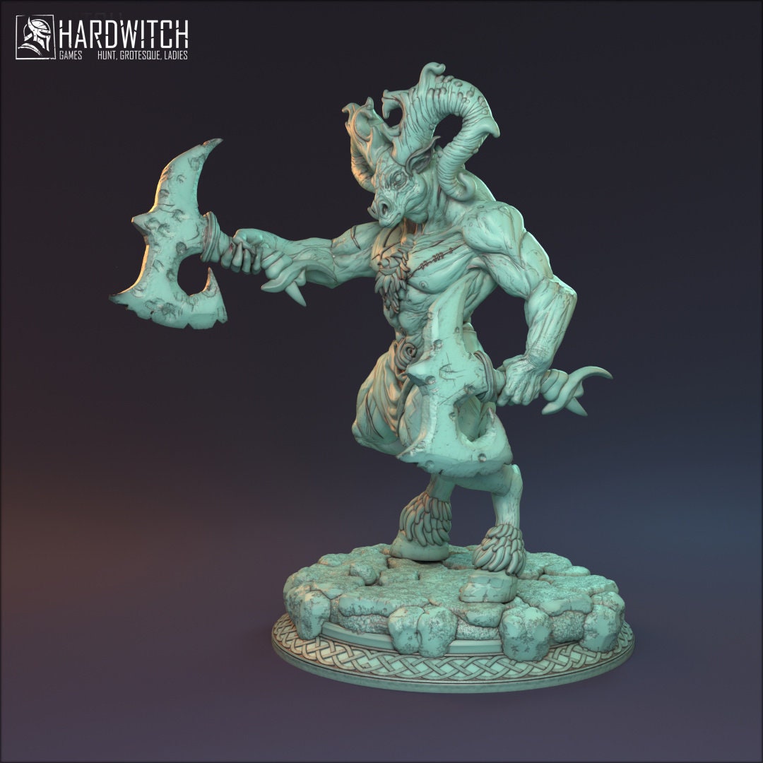 Male Demon Fighter for TTRPG by HardWitch Games - Izor - Pathfinder - D&D - TTRPG - Gift for Gamers