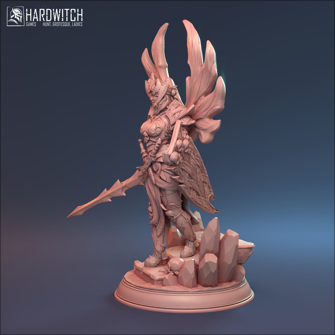 Female Aasimar Paladin for TTRPG by HardWitch Games - Sophia - Pathfinder - D&D - TTRPG - Gift for Gamers