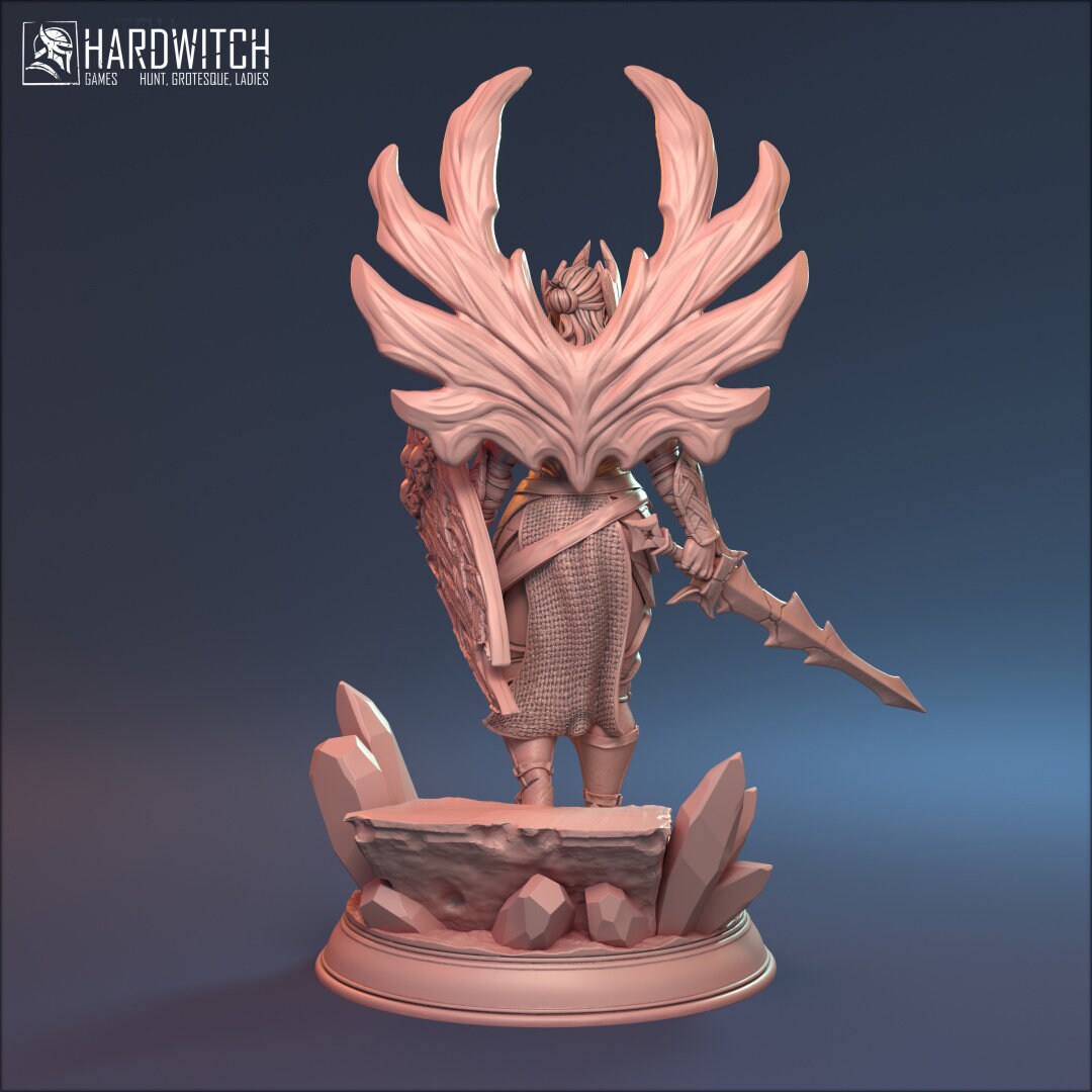 Female Aasimar Paladin for TTRPG by HardWitch Games - Sophia - Pathfinder - D&D - TTRPG - Gift for Gamers