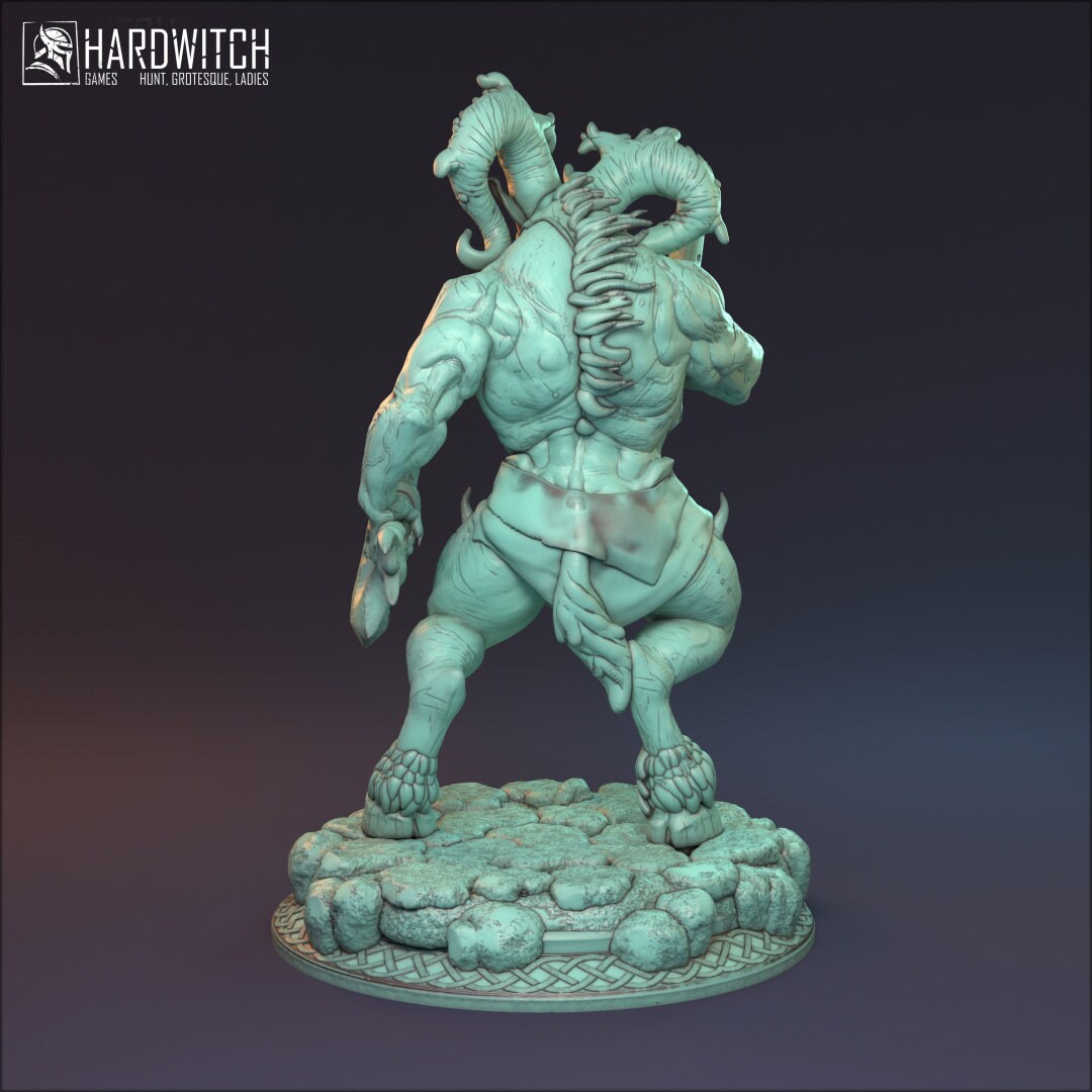 Male Demon Fighter for TTRPG by HardWitch Games - Izor - Pathfinder - D&D - TTRPG - Gift for Gamers