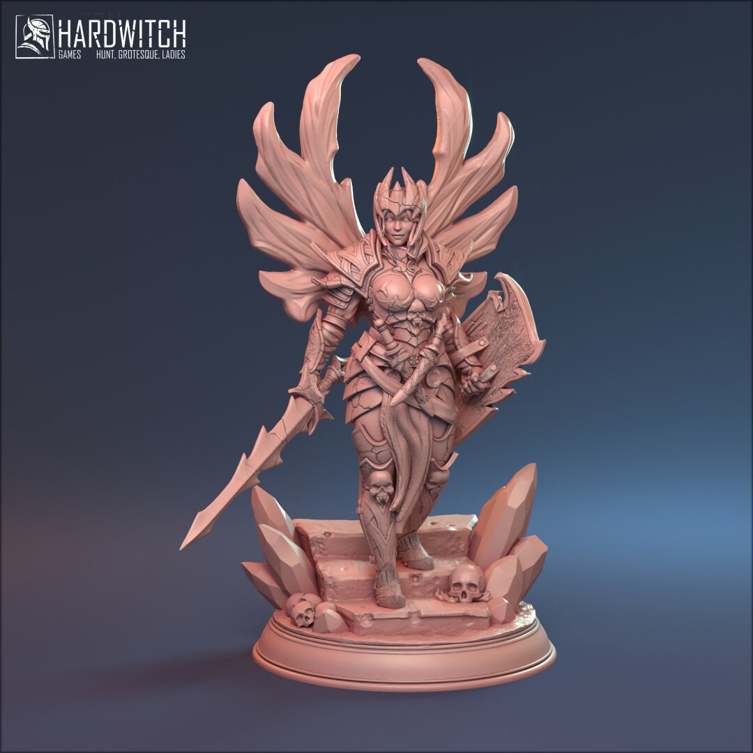 Female Aasimar Paladin for TTRPG by HardWitch Games - Sophia - Pathfinder - D&D - TTRPG - Gift for Gamers