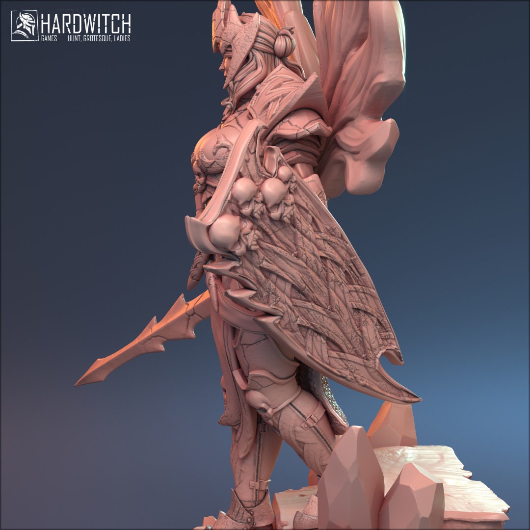 Female Aasimar Paladin for TTRPG by HardWitch Games - Sophia - Pathfinder - D&D - TTRPG - Gift for Gamers
